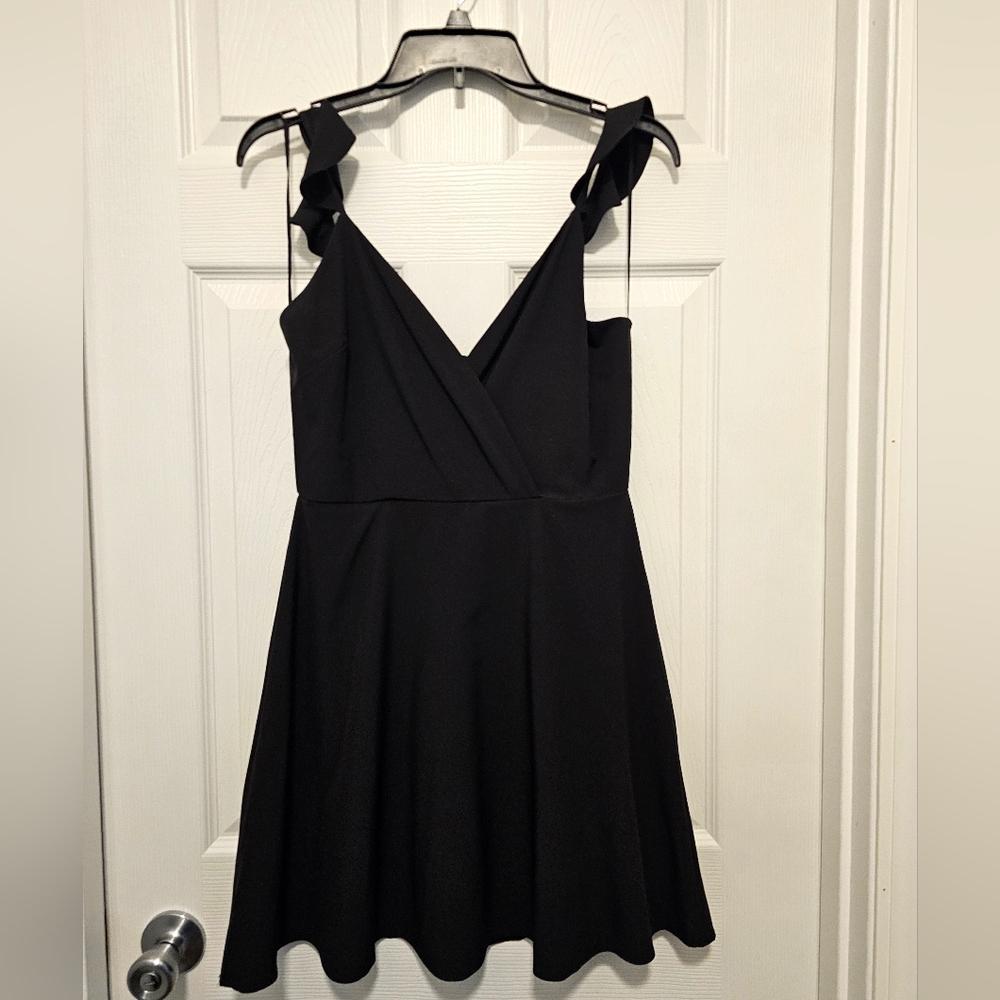 Flowy little black dress